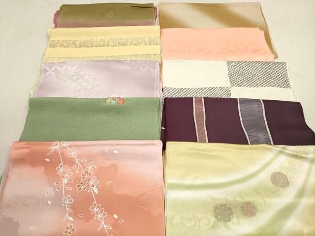 平和屋着物 和装小物 帯揚げ10枚セット 正絹 DAAX2084xg