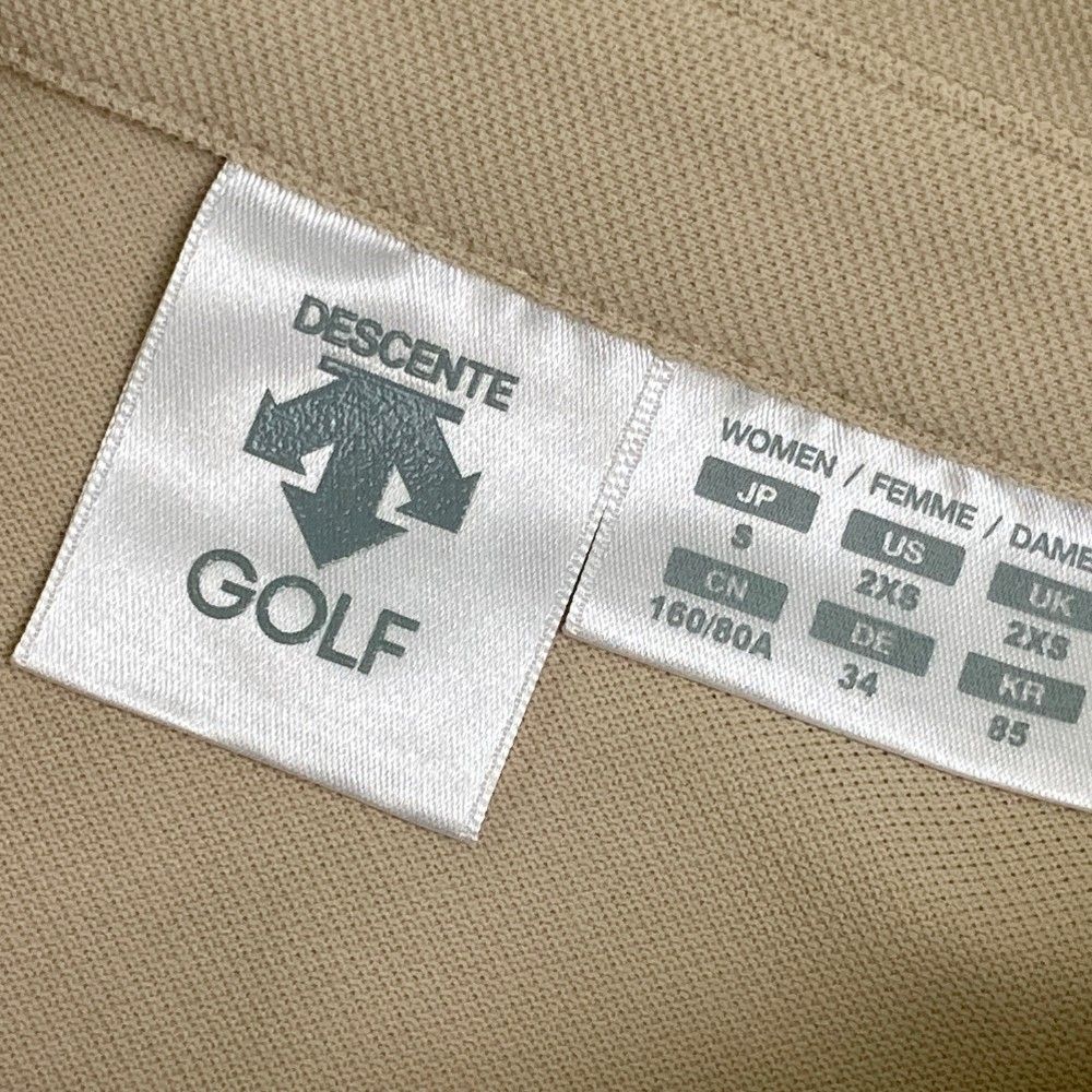 サイズ：S DESCENTE GOLF デサントゴルフ ハーフジップ半袖