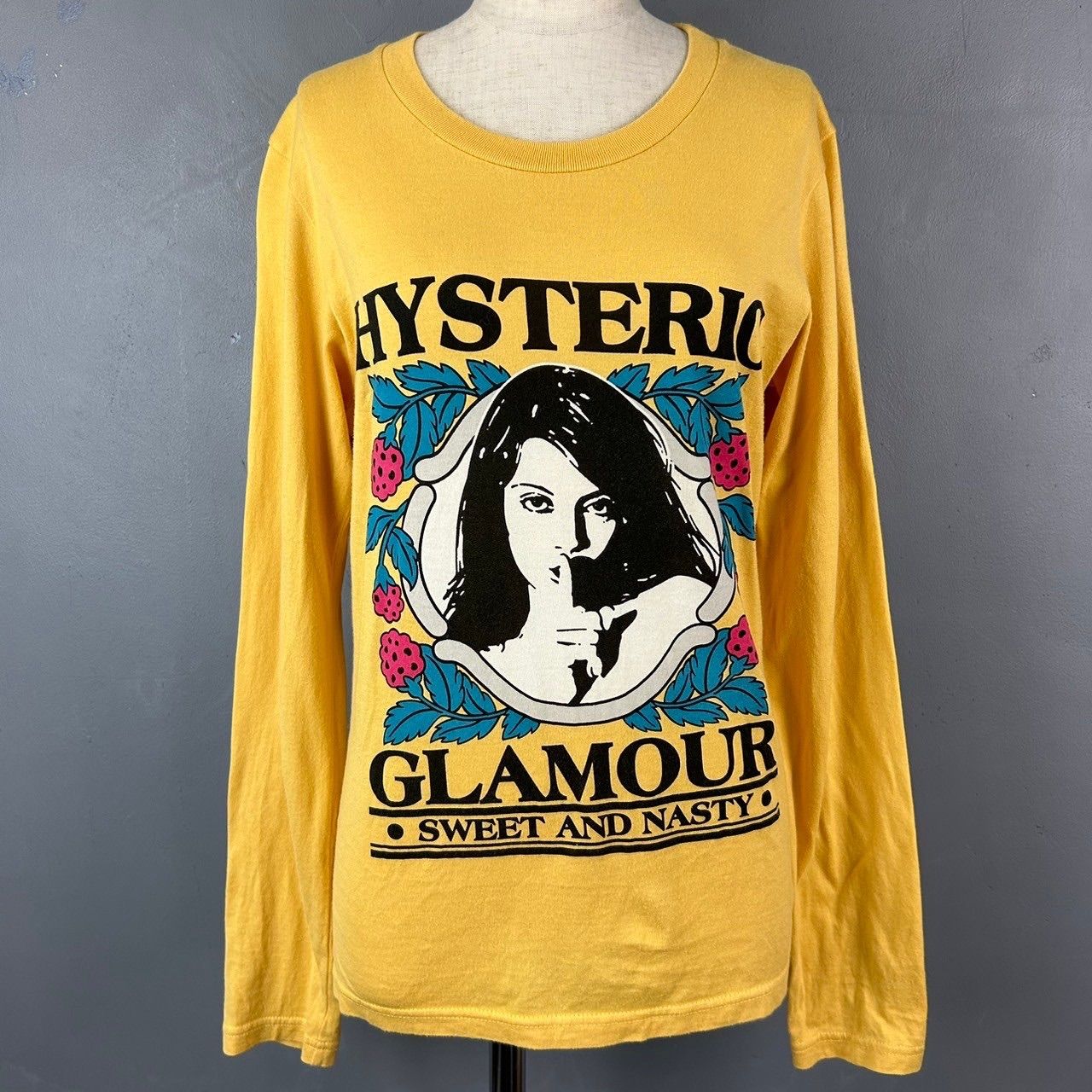 Hysteric Glamour Graphic Printed L/S T-shirt Yellow ヒステリック