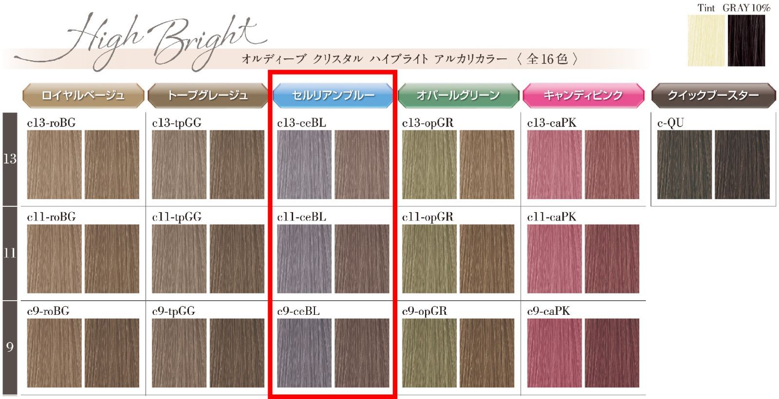 ミルボン オルディーブ クリスタル ハイブライト［ セルリアンブルー