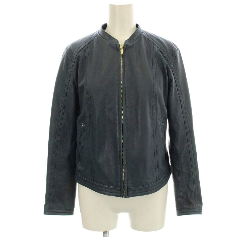 ラムレザー ジップアップブルゾン トゥモローランド 36 ラムレザー