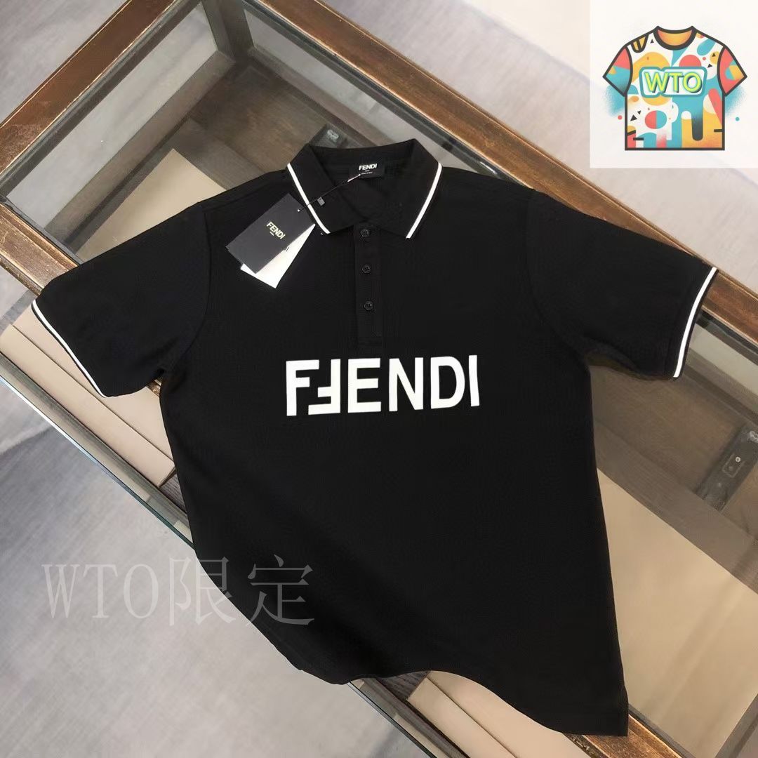 送料込み　FENDI フェンディ　ポロシャツ　S 新品　タグ付き 今日特価】FENDI フェンディ ポロシャツ ショート-1 - メルカリ