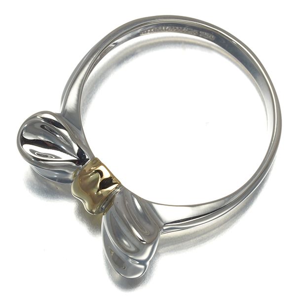 ティファニー リング リボン 12号 シルバー 925/K18YG #169237 - メルカリ