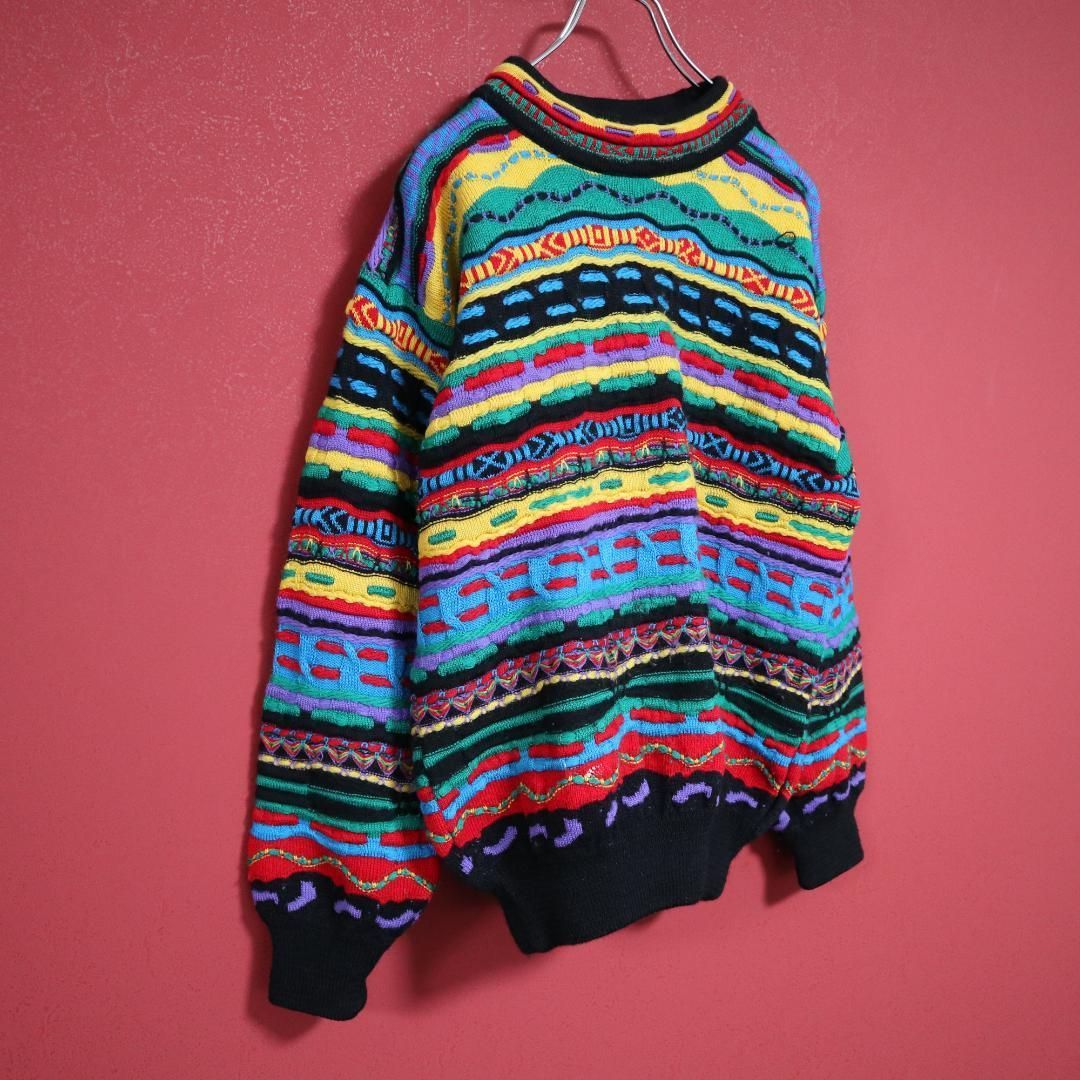 スペシャル】coogi クージー 原色系 派手柄 立体構造 編込み 3D スペシャル】coogi クージー 原色系 派手柄 立体構造 編込み 3D