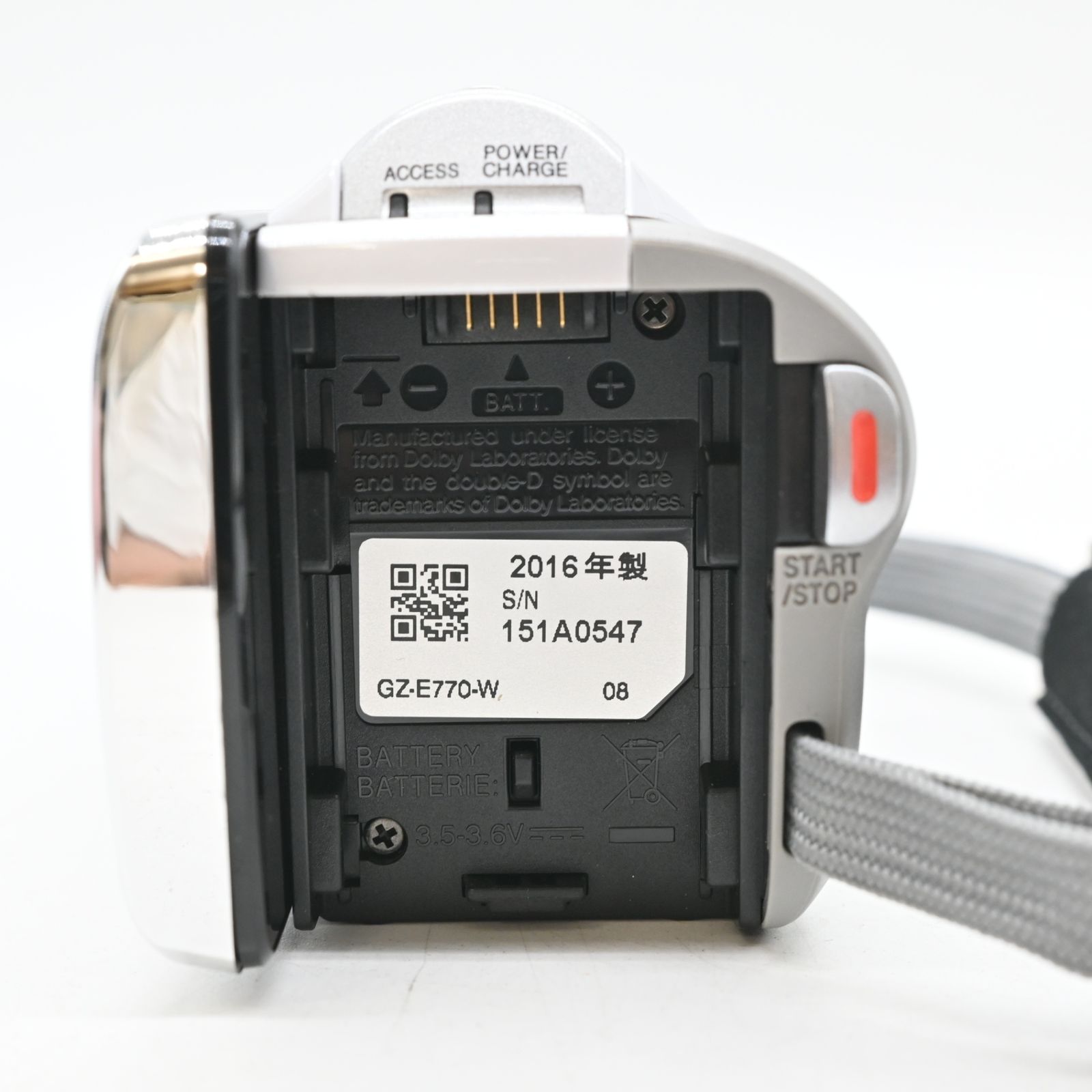  JVC Everio GZ E 770 S ビデオカメラ ホワイト ビデオカメラ本体 ビデオカメラ