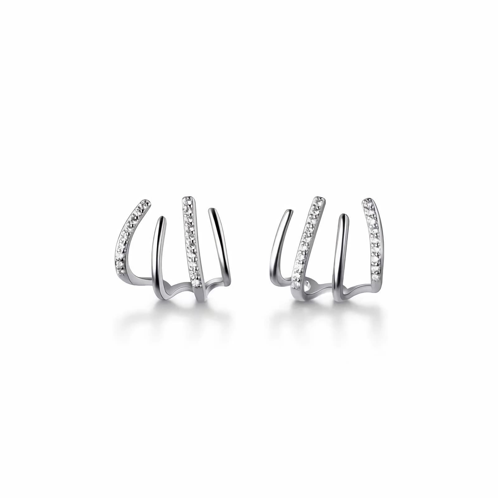 色: シルバー】Jewktuai 爪ピアス レディース 人気 シンプルなピアス メルカリShops