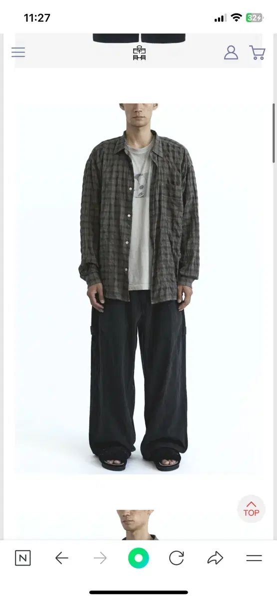 POLYTERU hammer pants 1 2v チャコール