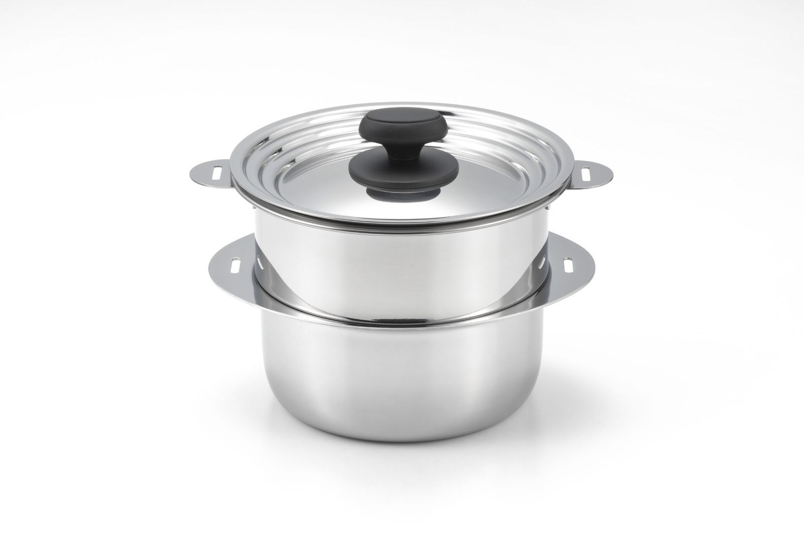 JN ST 1 M 十得鍋 鍋セット ソースポット 16 18 20 cm 兼用蓋 片手ハンドル 蒸し器 セット