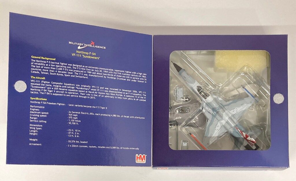 ゲーム HOBBY MASTER 1/72 Air Power Series Northrop F-5N VF-111