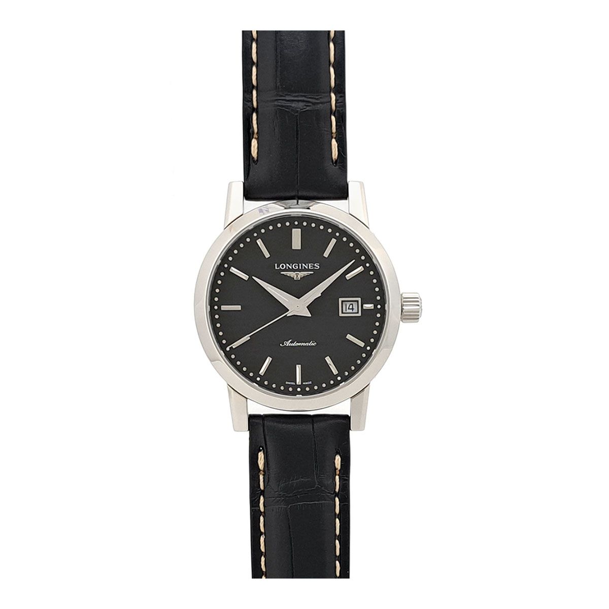 ロンジン ラウンド L4.325.4.52.0 自動巻き ステンレススティール レディース ボーイズ LONGINES 時計