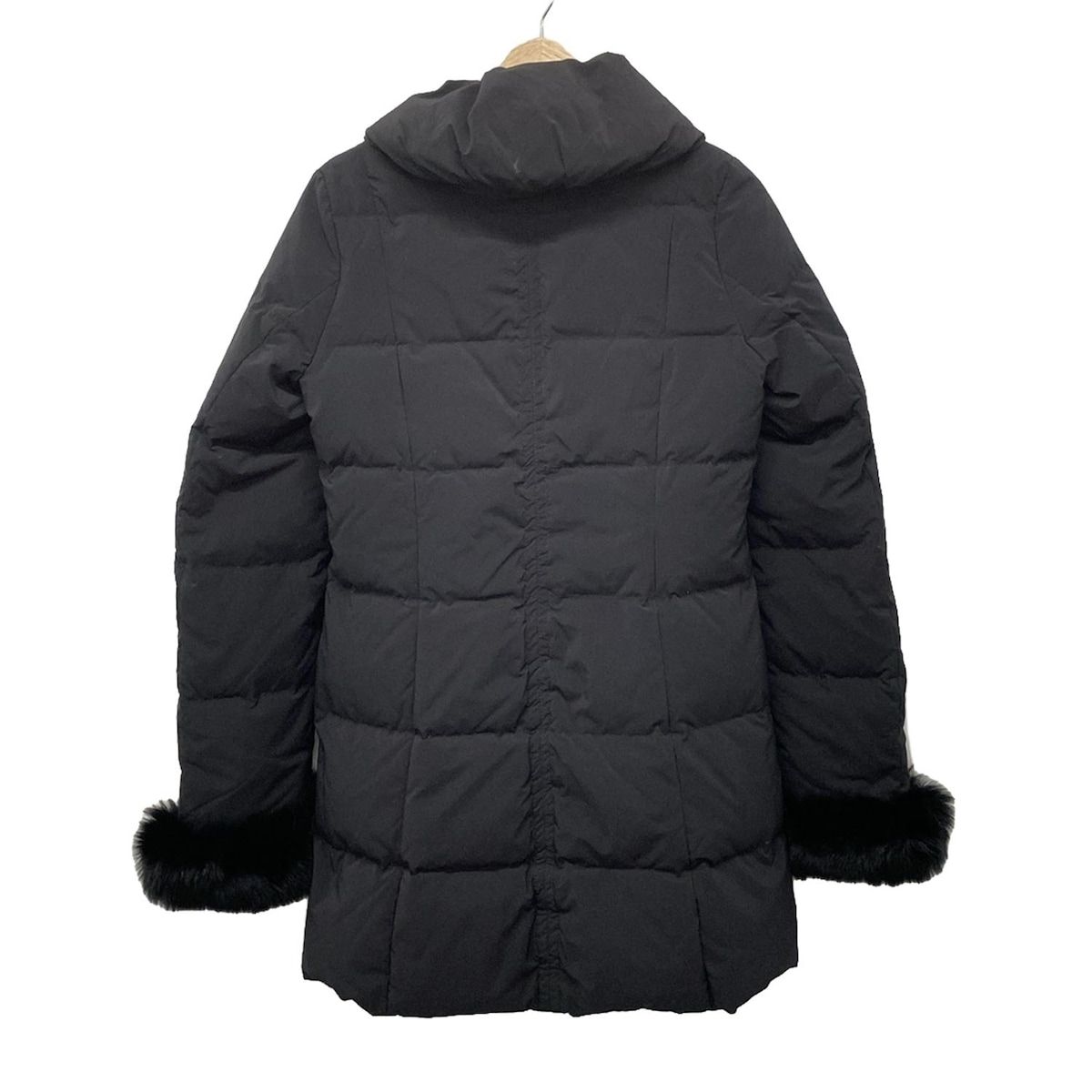 Theory luxe セオリーリュクス 切り替え ダウンコート 38 М 黒 中古