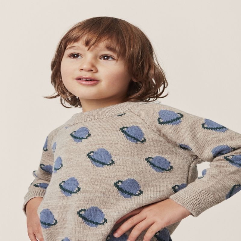 SALE コンゲススロイド 宇宙柄ニット 惑星ニット キッズサイズ 5才 6才  