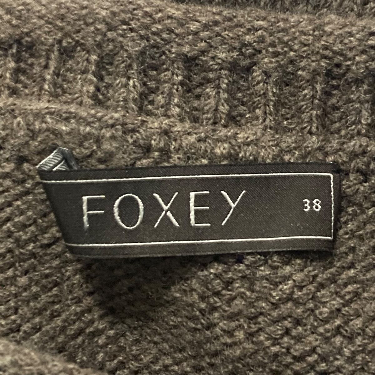 FOXEY(フォクシー) ワンピース サイズ38 M レディース - ダーク ...