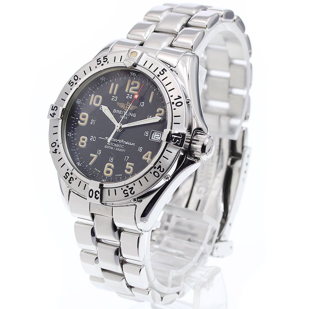 ブライトリング BREITLING A17040 スーパーオーシャン デイト 自動巻き メンズ_910932