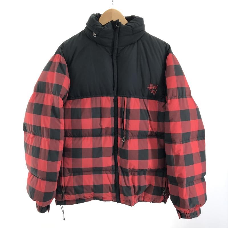 Stussy Puffer Jacket Vintage Black/Red RN94974 | eBay