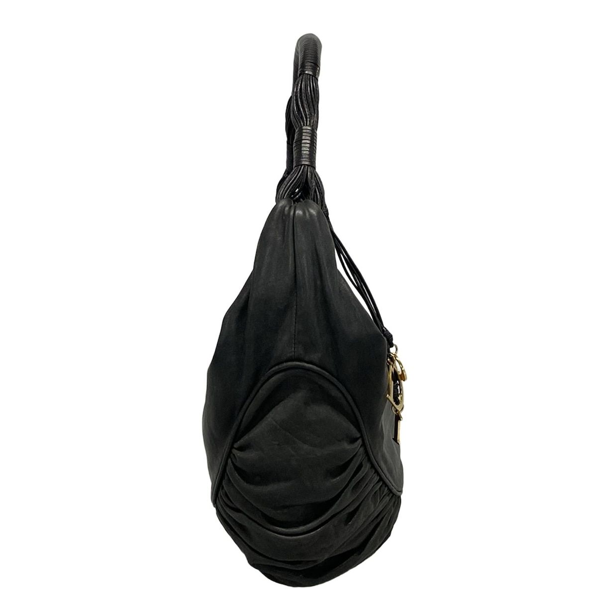 DIOR ChristianDior ディオール クリスチャンディオール ショルダーバッグ ジプシー 黒 レザー