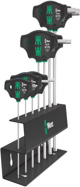 WERA ヴェラ 7本組 T型HEXレンチセット メタルラック付き 023453