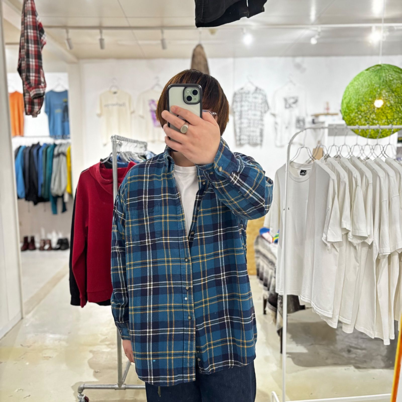チェックシャツ ボタンダウンシャツ