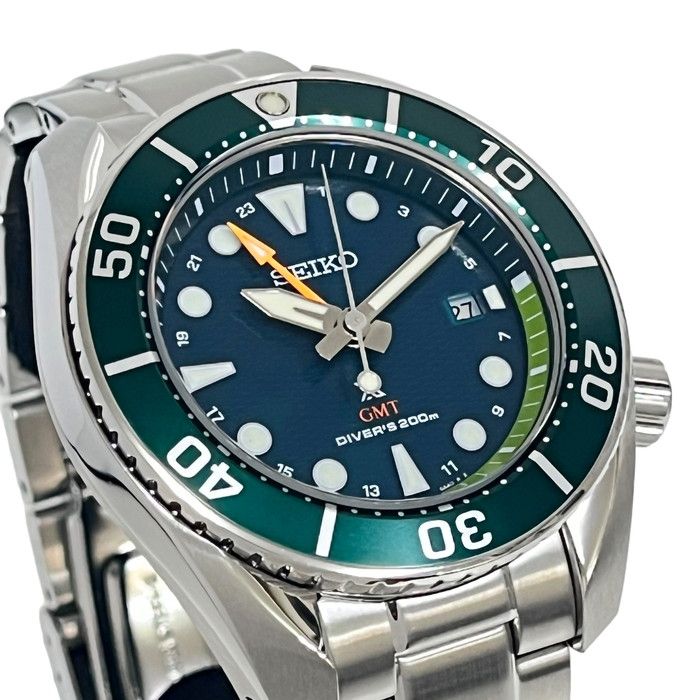 セイコー 腕時計 プロスペックス GMT　グリーン SBPK00