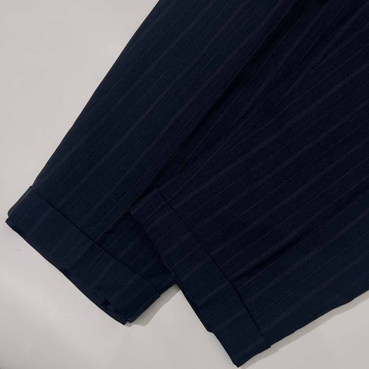 【ラルフローレン】　90s ストライプスラックス　イタリア製　ネイビー 90s LAUREN RALPH LAUREN RETITE ラルフローレン ストライプ