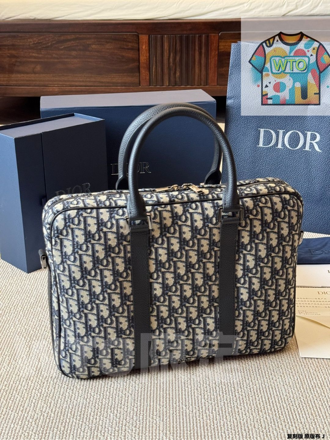 【正規品】DIOR ジップブリーフケース DIOR | ジップ ブリーフケース ディオール グラビティ レザー