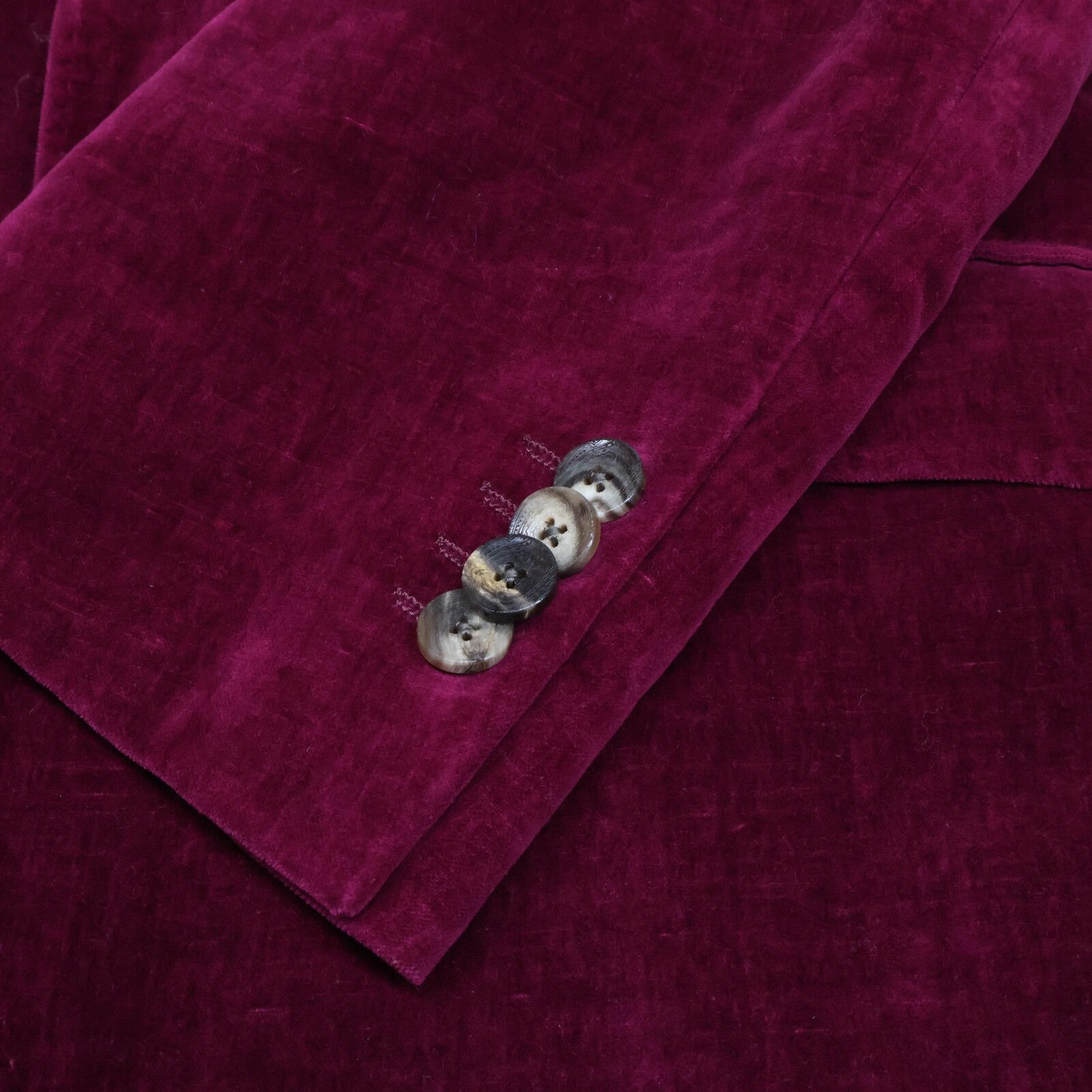 ETRO エトロ ボルドー ベルベット 裏地石膏像画 2Bテーラード
