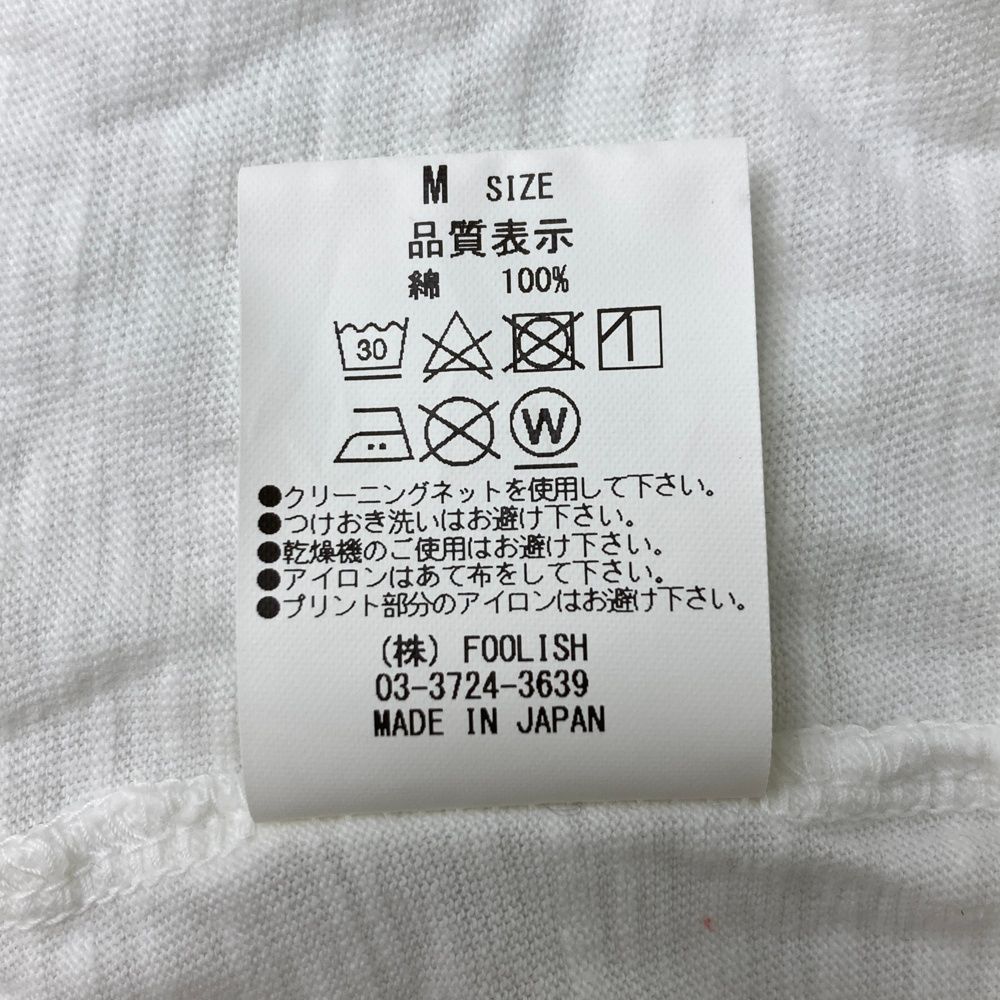 サイズ：M ROUGH&SWELL ラフアンドスウェル 半袖Tシャツ ホワイト系