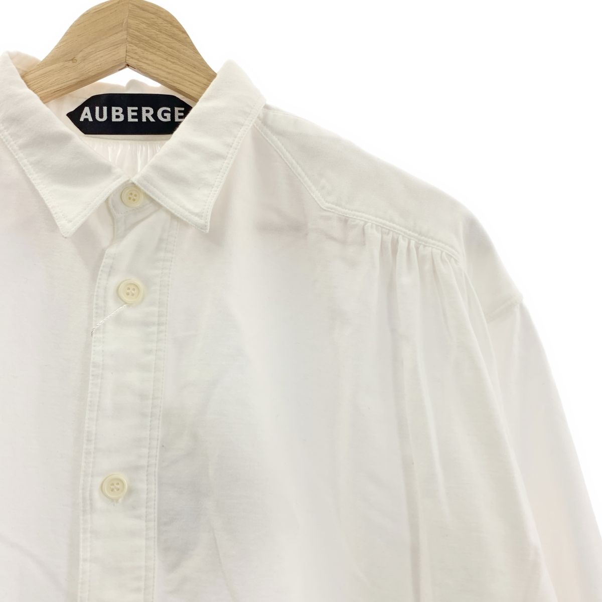 AUBERGE コットンギャザーシャツ 美品】 AUBERGE / オーベルジュ | コットン ギャザー レギュラー