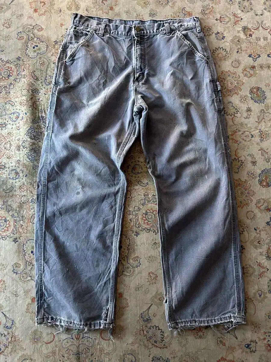 【雷市場（ポンジャン）商品韓国直送】 ヴィンテージ Carhartt(カーハート) B11 シングルニー カーペンターパンツ 36in