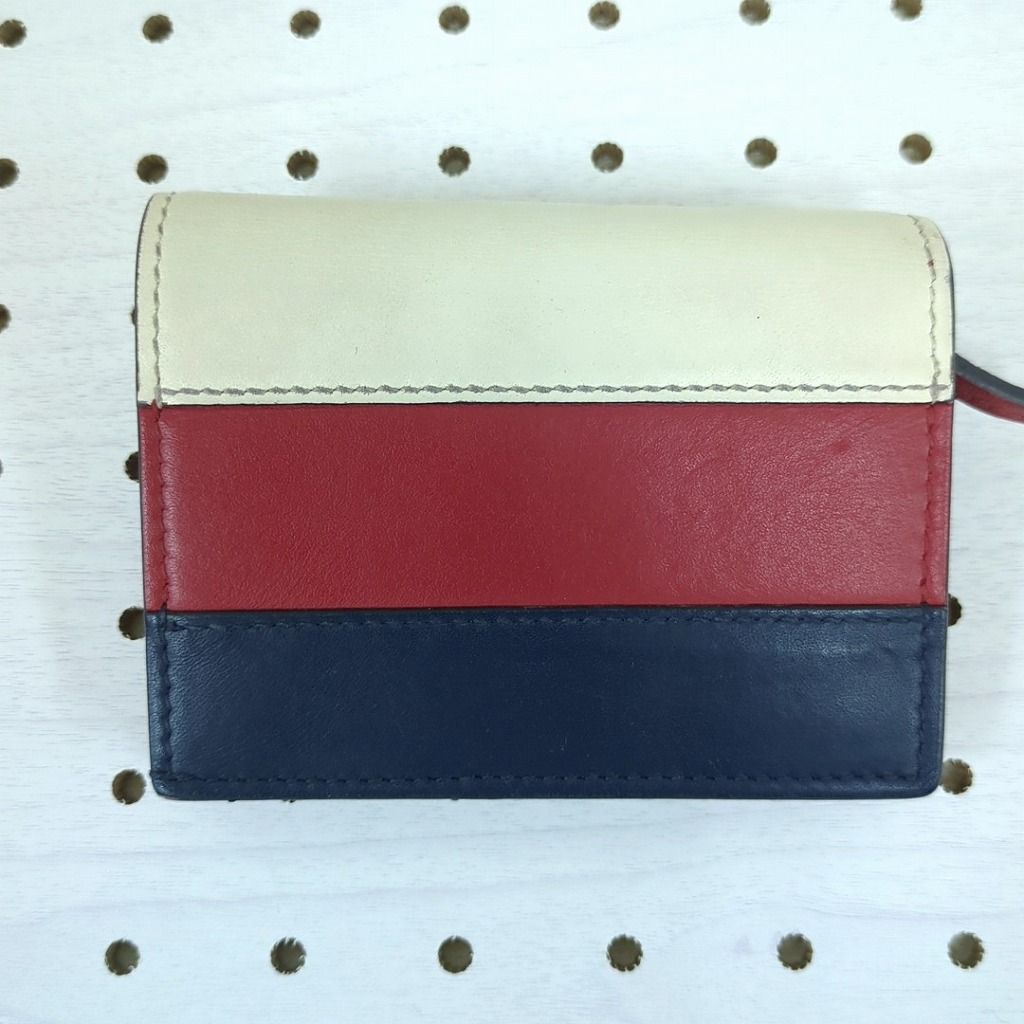 グッチ ト クイーン マーガレット 折り財布 レッド ネイビー ホワイト 蜂 GUCCI グッチ ト クイーン マーガレット 折り財布 レッド