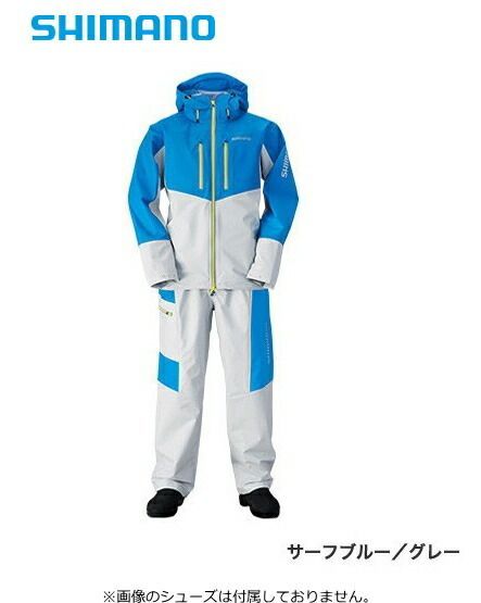 シマノ マリンライトスーツ RA-034N サーフブルー／グレー Mサイズ
