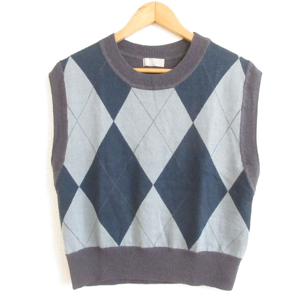 MARGARET HOWELL アーガイルベスト MARGARET HOWELL アーガイルベスト