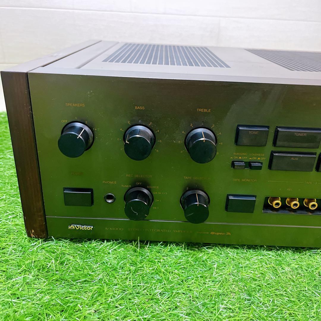 現状品・ジャンク】ビクター A-X1000 ステレオアンプ オーディオ 現状