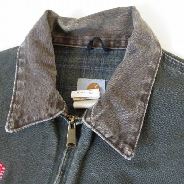 00s carhartt J97 MOS デトロイト ジャケット XL-TALL フェード モス