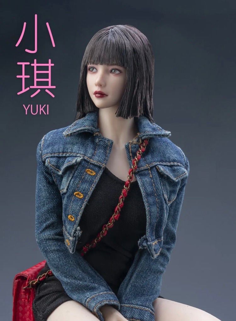 1/6女性フィギュアヘッド アジア系セクシーモデル 美少女 美人 妖艶