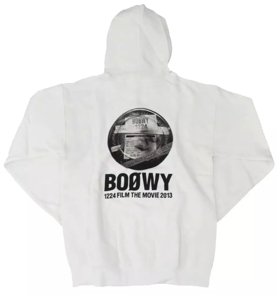 アウターウェア(男性アイドル)　BOOWY パーカー ブラック Mサイズ 「BOOWY 1224 FILM THE MOVIE 2013」 BOOWY 1224 FILM THE MOVIE 2013 30週年記念 ジップパーカー M