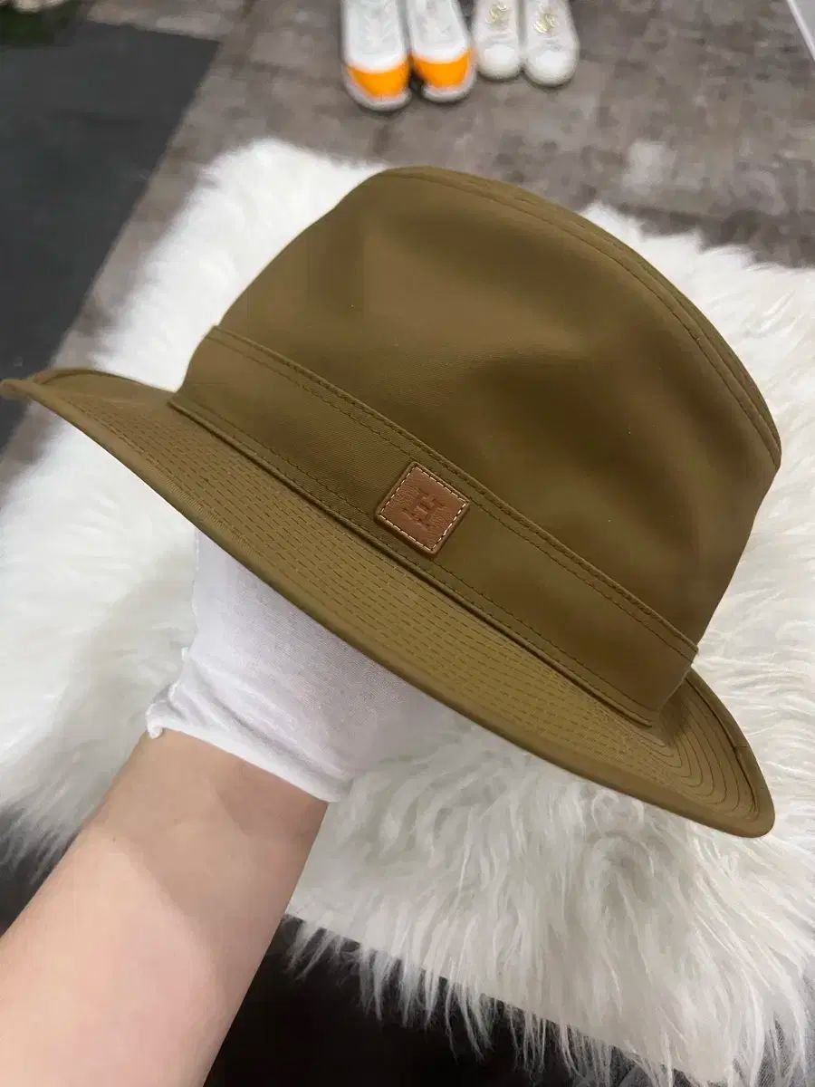 HERMES バケットハット サイズ59（Ruru） エルメス HERMES ハーパー Hセリエ バケットハット グレー