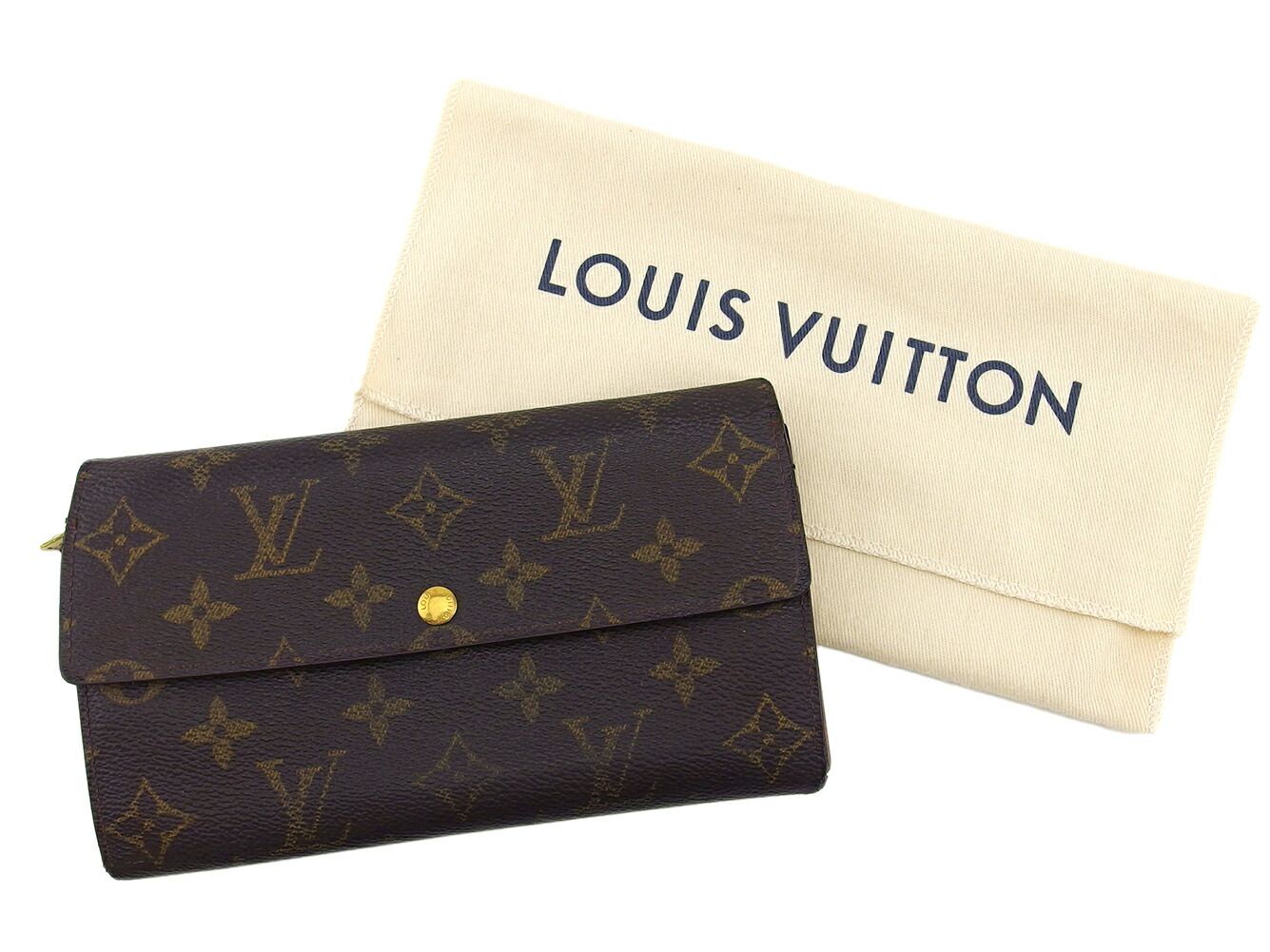 ルイヴィトン　モノグラム　ポルトモネクレディ　長財布　ブラウン LOUIS VUITTON ルイヴィトン 長財布 モノグラム ポルトフォイユ