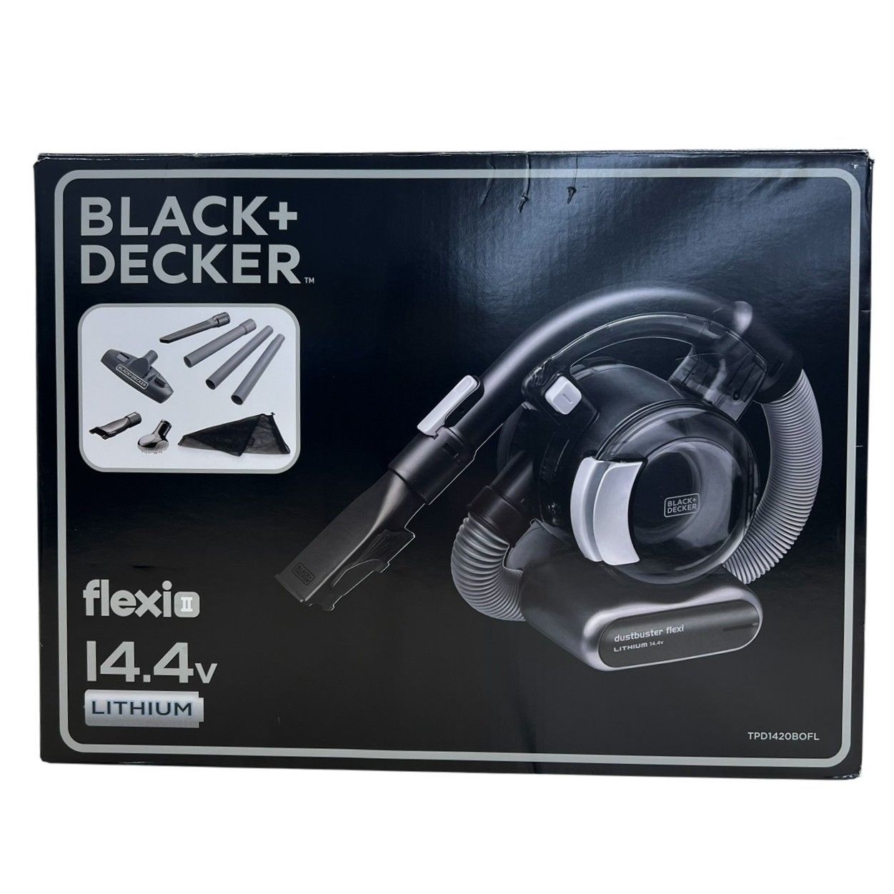 未使用品】BLACK&DECKER flexiⅡハンディークリーナー TPD1420BOFL 
