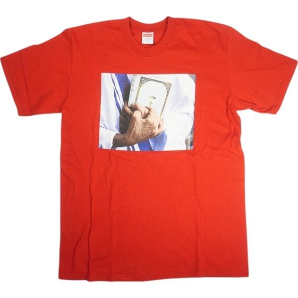 Size M SUPREME シュプリーム 19AW Bible Tee Red Tシャツ 赤 -非常に良い 20819098