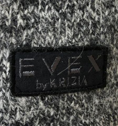 EVEX by KRIZIA ハイネック アンゴラブレンド ニット セーター グレー 46-