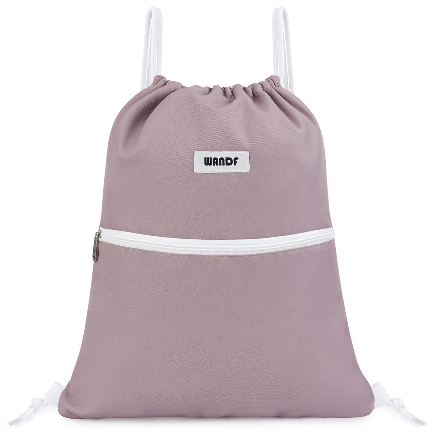 ILIUEND] 可愛い チワワ 犬柄 ジムサック 質素 ナップサック 巾着 シューズ収納 防水 軽量 水泳 部活 運動