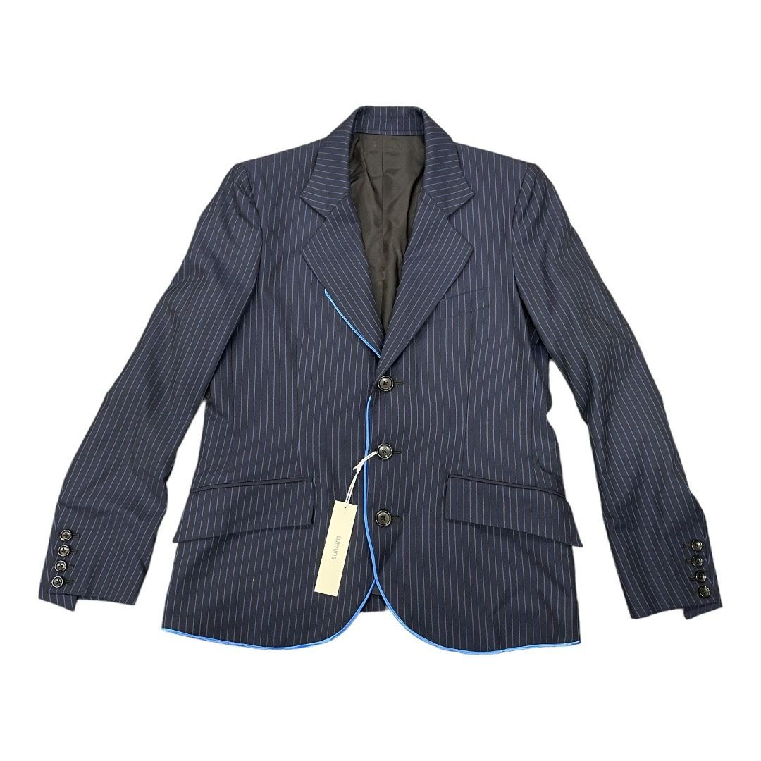 SULVAM Round hem piping jacket ラウンドヘム パイピング テーラード 