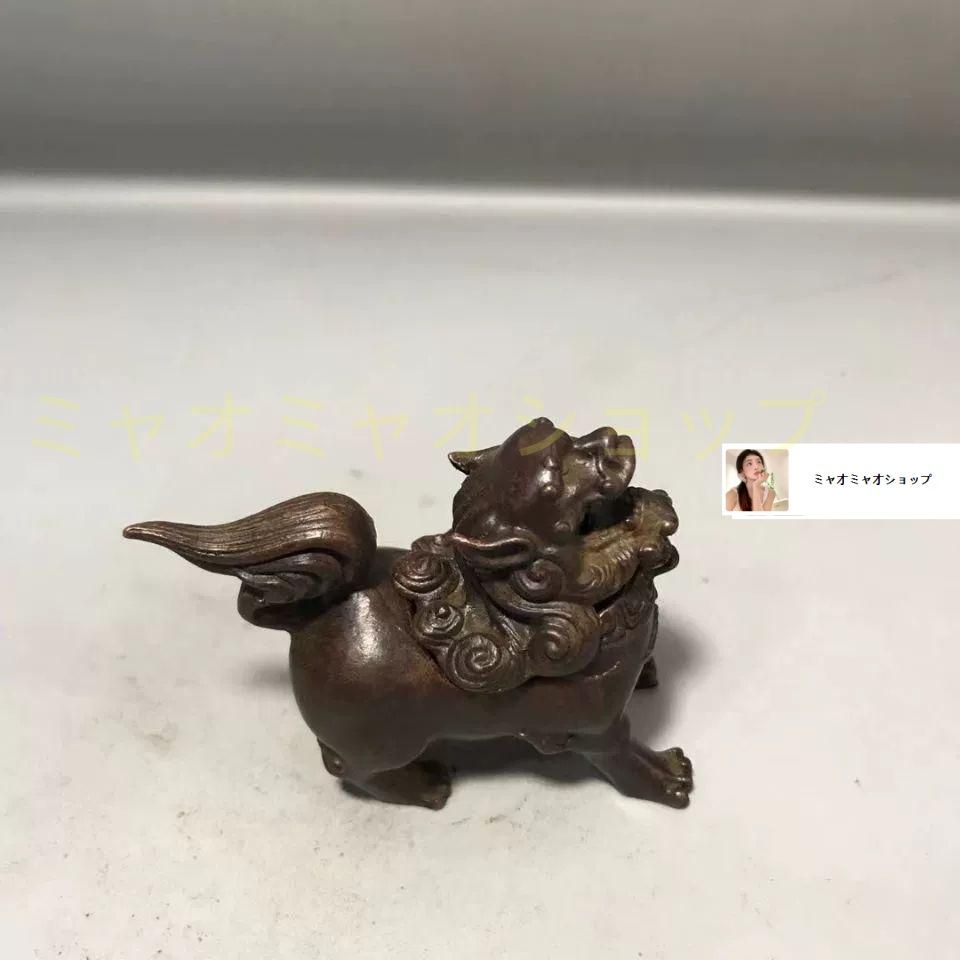 銅 細工 香炉 獅子香炉 香道具 茶道具 装飾品 工芸品 置物