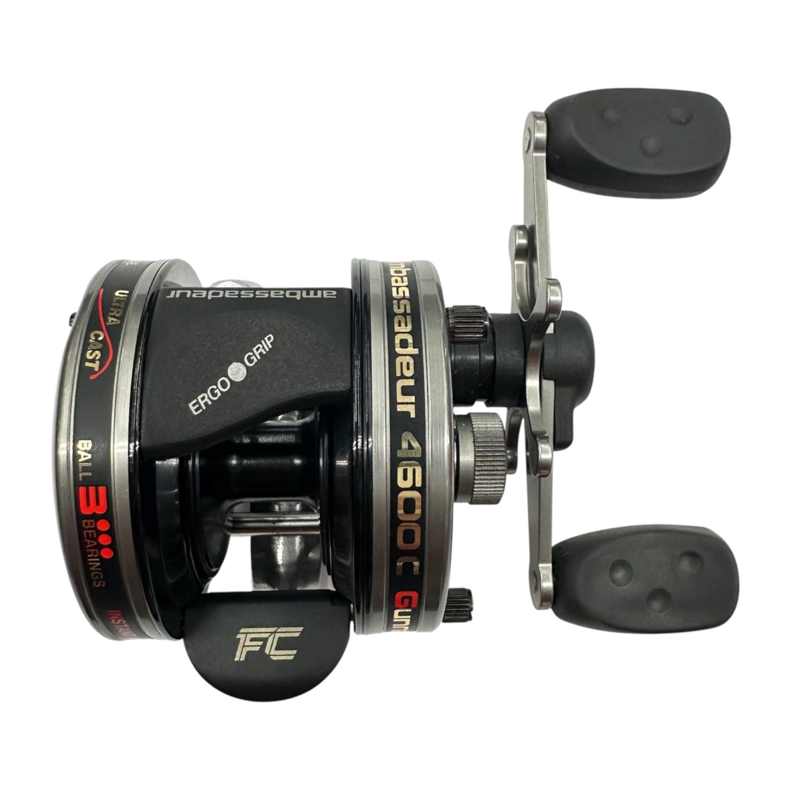 Abu Garcia 4600C Gunner リール 右ハンドルABU アンバサダー 4600C ガンナーレッド - ABU's memory