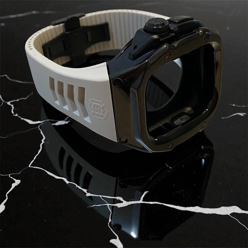 ブラックケースサンドホワイトラバー Apple Watch Ultra 1|2|3. 49mm アップルウォッチ ウルトラ プレミアムカスタムコレクション CHRISTIANNAURATH_COM_BR