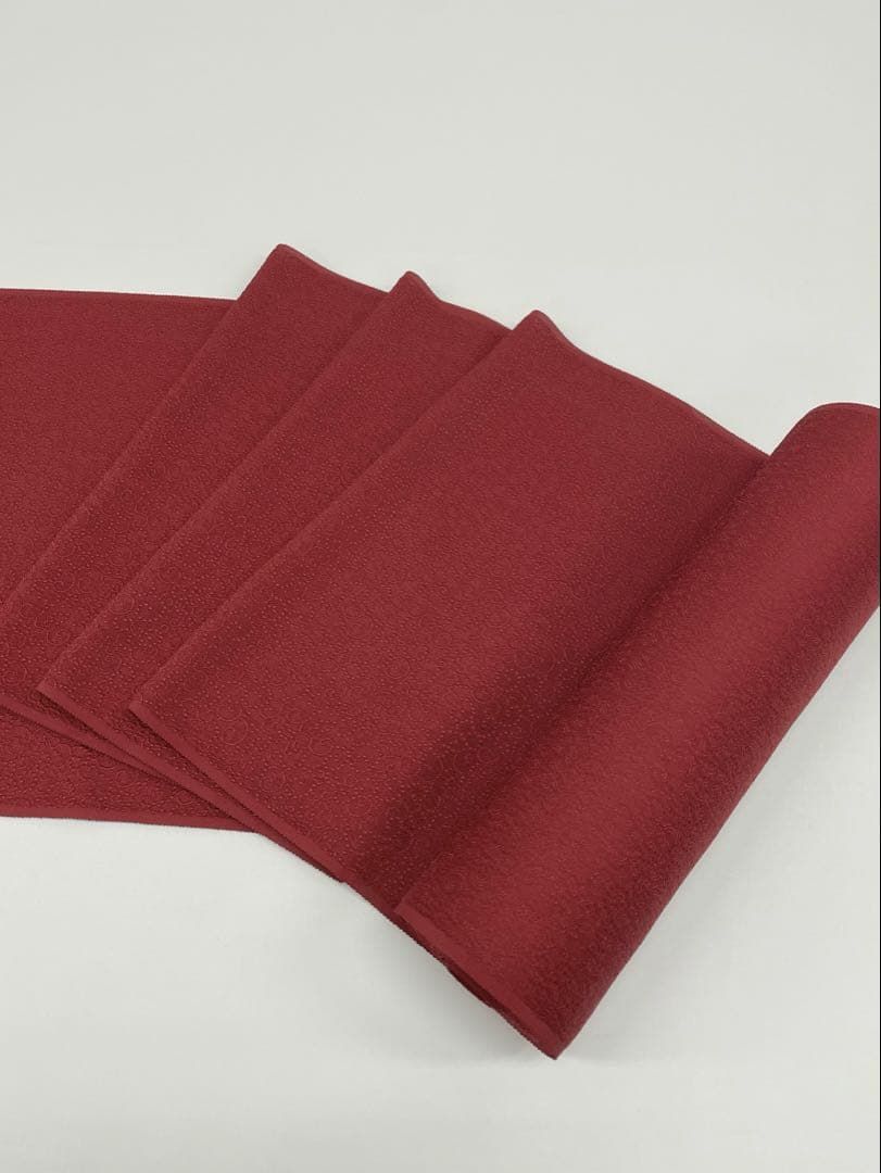 コート地 ふくれ織 紋意匠 朱・緋色 正絹 反物 - メルカリ