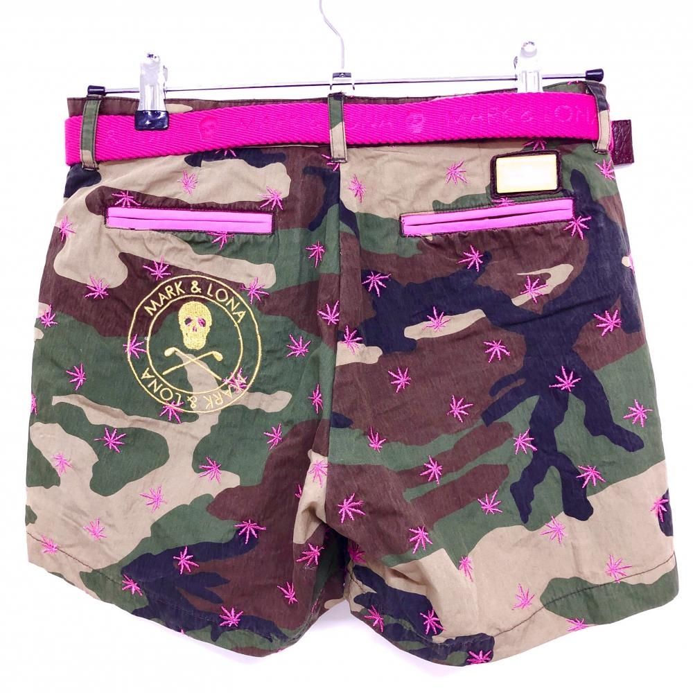 マークアンドロナ ベルト ブルー ゴルフウェア カモフラ マークアンドロナ ベルト ブルー ゴルフウェア カモフラ MARK