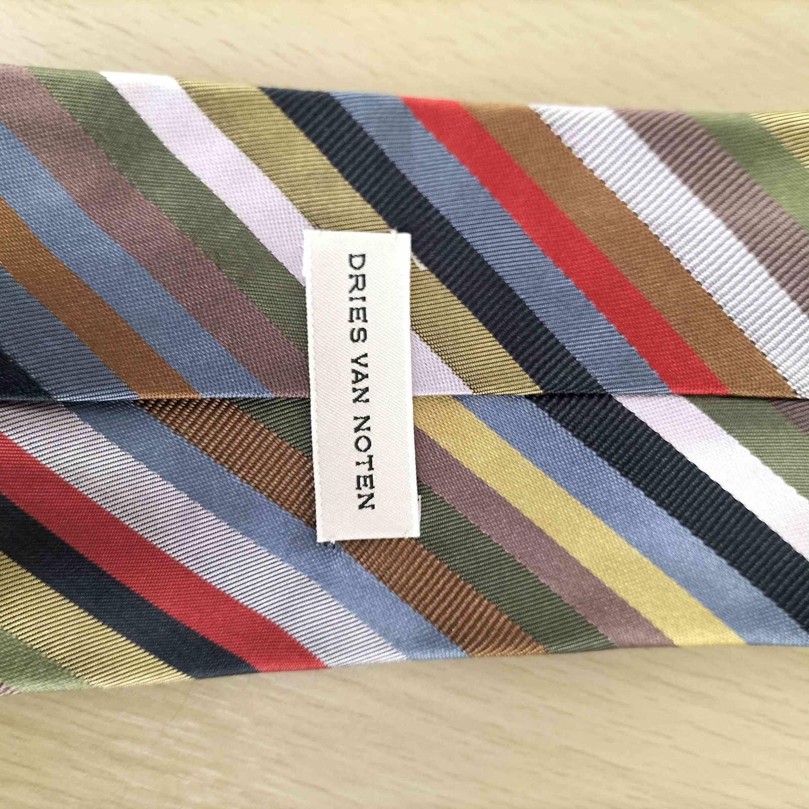 DRIES VAN NOTEN ストライプ ネクタイ ドリスヴァンノッテン DRIES VAN NOTEN 旧タグ マルチカラ