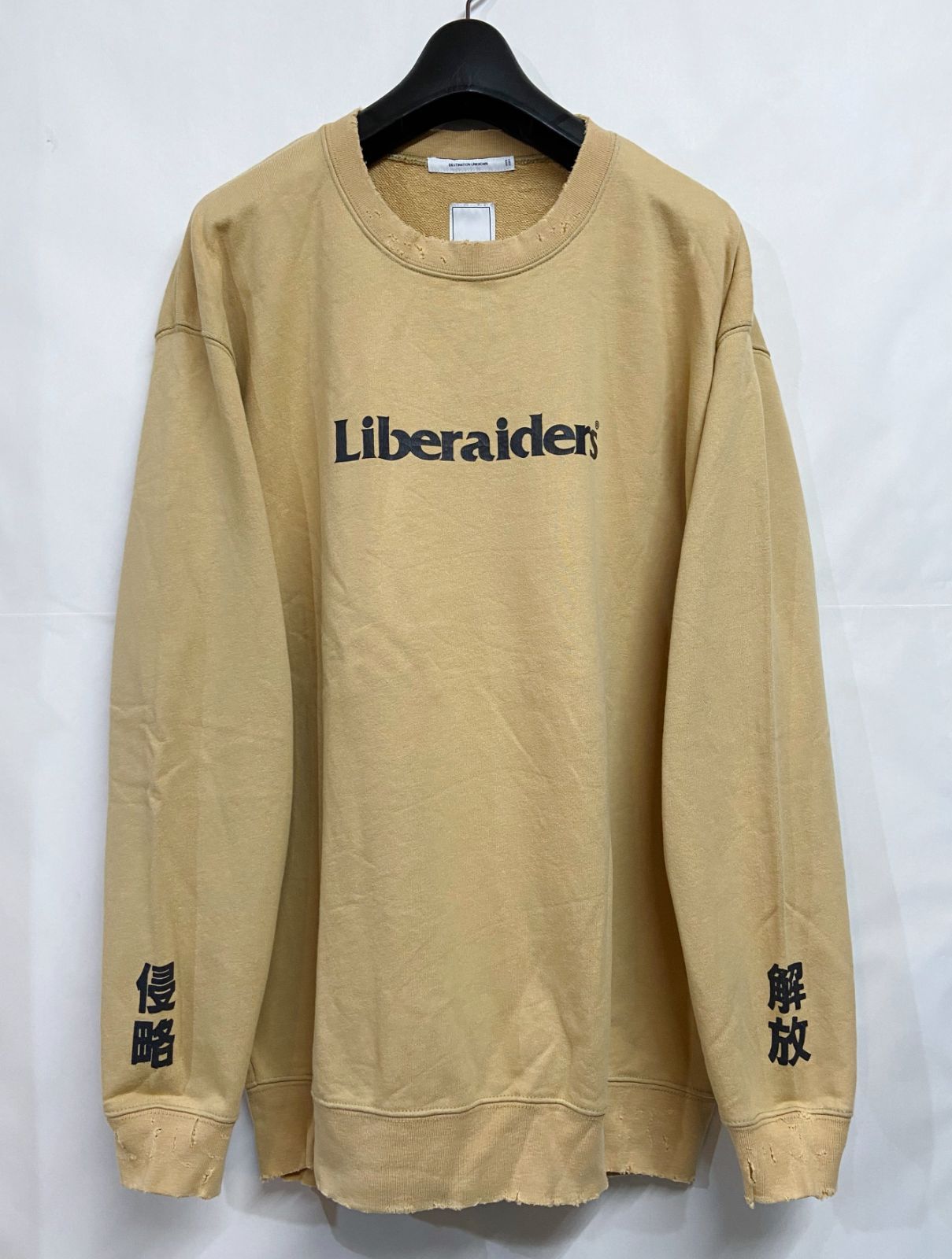 Liberaiders｜リベレイダース  ダメージ加工 クルーネックスウェット